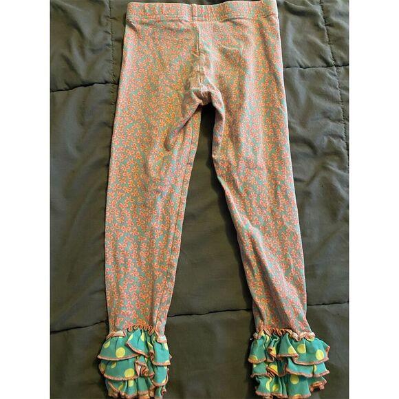 Matilda Jane Girls Floral Ruffle Pants Multicolor Size S Casual - Picture 4 of 5
